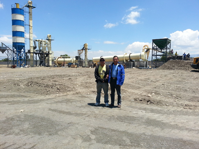 石膏粉生產(chǎn)流程設(shè)備安裝現(xiàn)場