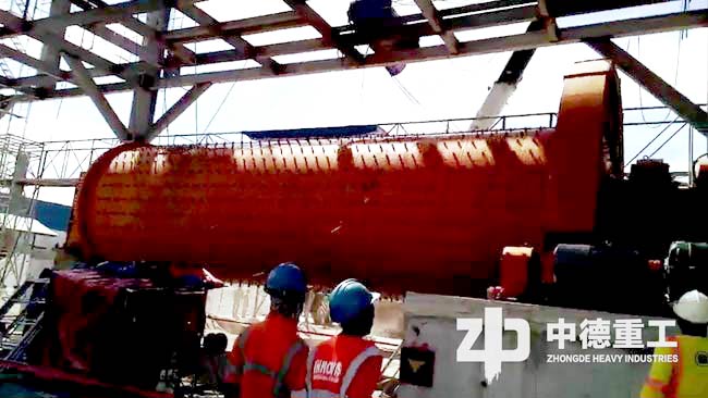 菲律賓白灰球磨機(jī)加工現(xiàn)場