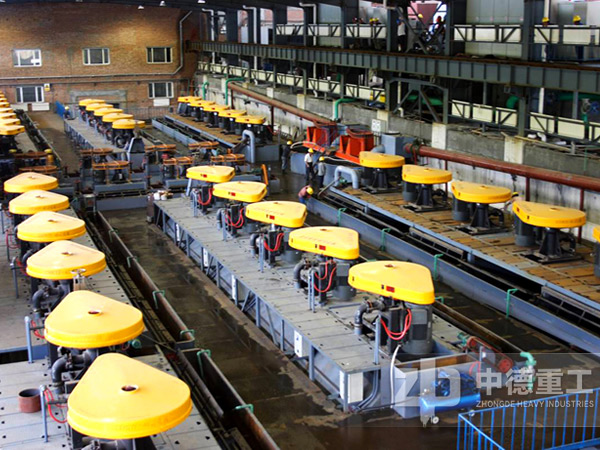 石墨選礦生產(chǎn)線選礦段用設(shè)備——浮選機(jī)車間
