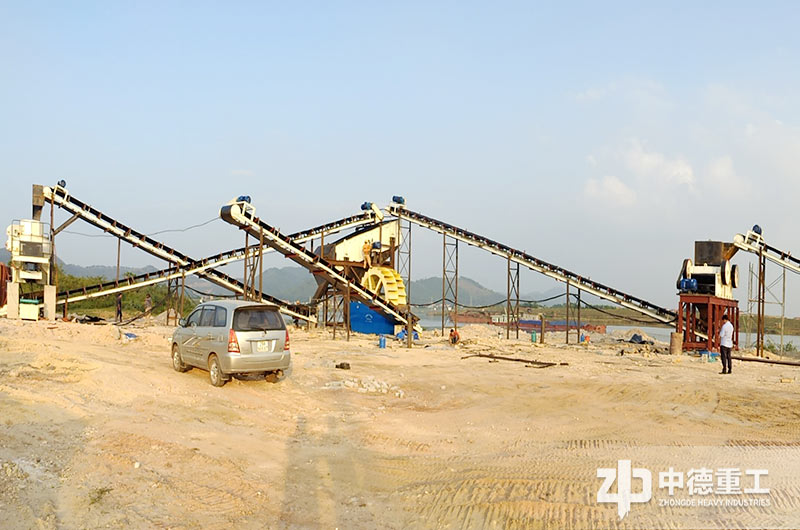 固定式制砂生產(chǎn)現(xiàn)場(chǎng)實(shí)拍